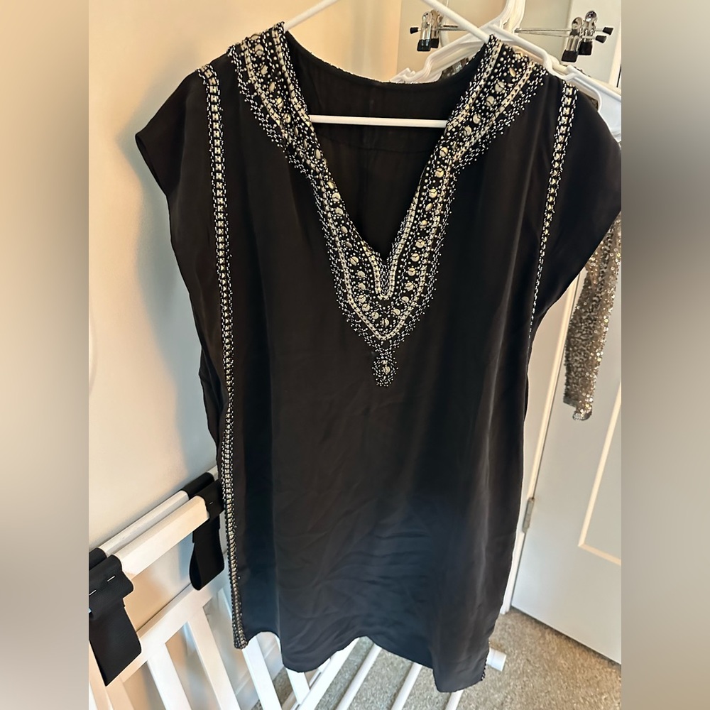 Calypso studded silk dress